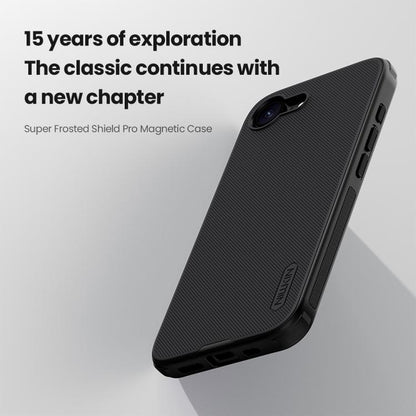 NILLKIN Frosted Shield Pro Magnetic Magsafe Phone Case, For iPhone 16e, For iPhone 16 Plus, For iPhone 16 Apple Accessories engnil4830 iPhone 16e - NILLKIN - Mobile Lens - Mobile Camera Lens - Cellphone Accessories - Phone Lens - Smartphone Lens