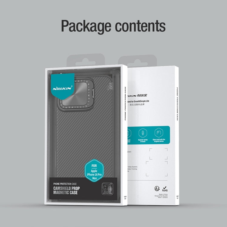 NILLKIN CamShield Prop MagSafe Magnetic PC Phone Case, For iPhone 16 Pro Max Apple Accessories engnil4851 iPhone 16 Pro Max - NILLKIN - Mobile Lens - Mobile Camera Lens - Cellphone Accessories - Phone Lens - Smartphone Lens