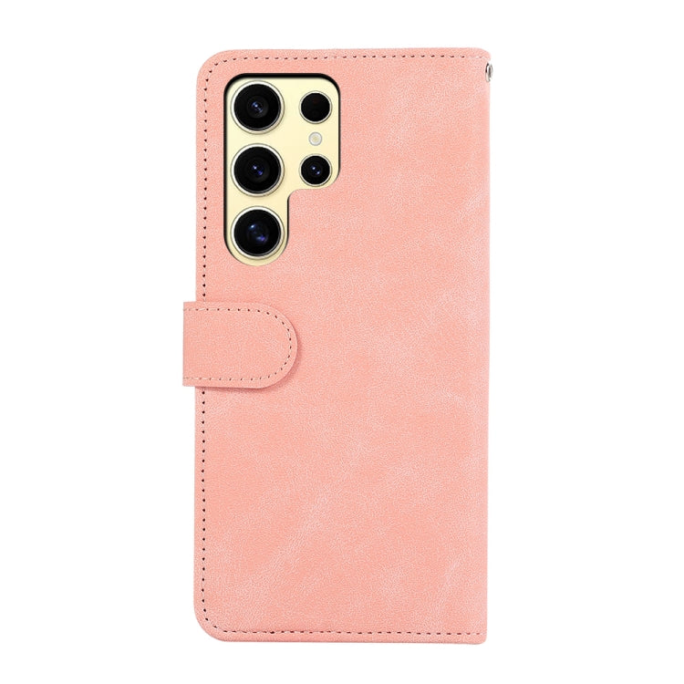 ABEEL Color Block Magnetic RFID Leather Phone Case, For Samsung Galaxy S25 Ultra 5G