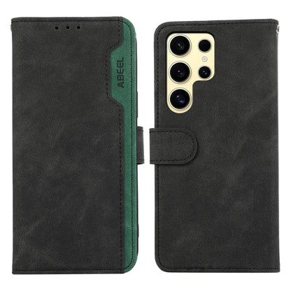 ABEEL Color Block Magnetic RFID Leather Phone Case, For Samsung Galaxy S25 Edge 5G, For Samsung Galaxy S25 Ultra 5G engabe3787 Samsung Accessories - APEXEL INDIA - Mobile Lens - Mobile Camera Lens - Cellphone Accessories - Phone Lens - Smartphone Lens