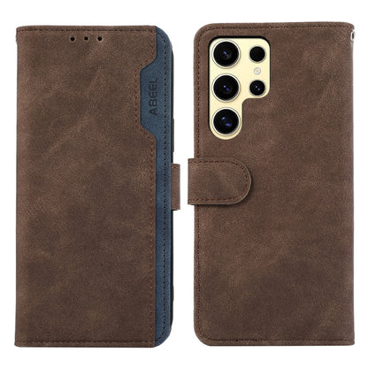 ABEEL Color Block Magnetic RFID Leather Phone Case, For Samsung Galaxy S25 Edge 5G, For Samsung Galaxy S25 Ultra 5G engabe3787 Samsung Accessories - APEXEL INDIA - Mobile Lens - Mobile Camera Lens - Cellphone Accessories - Phone Lens - Smartphone Lens