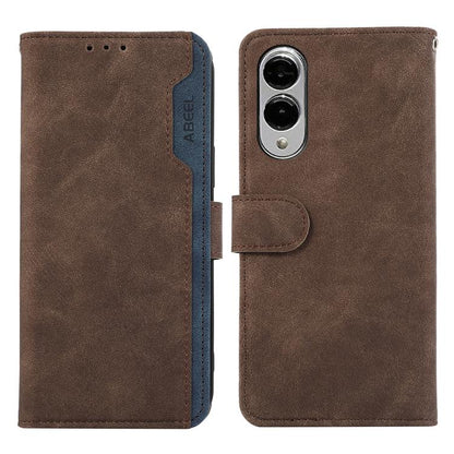 ABEEL Color Block Magnetic RFID Leather Phone Case, For Samsung Galaxy S25 Edge 5G, For Samsung Galaxy S25 Ultra 5G engabe3787 Samsung Accessories - APEXEL INDIA - Mobile Lens - Mobile Camera Lens - Cellphone Accessories - Phone Lens - Smartphone Lens