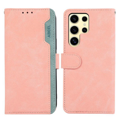 ABEEL Color Block Magnetic RFID Leather Phone Case, For Samsung Galaxy S26 Ultra 5G, For Samsung Galaxy S26 5G, For Samsung Galaxy S25 FE 5G, For Samsung Galaxy S25 Edge 5G