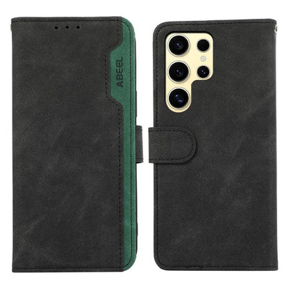 ABEEL Color Block Magnetic RFID Leather Phone Case, For Samsung Galaxy S26 Ultra 5G, For Samsung Galaxy S26 5G, For Samsung Galaxy S25 FE 5G, For Samsung Galaxy S25 Edge 5G