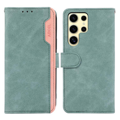 ABEEL Color Block Magnetic RFID Leather Phone Case, For Samsung Galaxy S26 Ultra 5G, For Samsung Galaxy S26 5G, For Samsung Galaxy S25 FE 5G, For Samsung Galaxy S25 Edge 5G