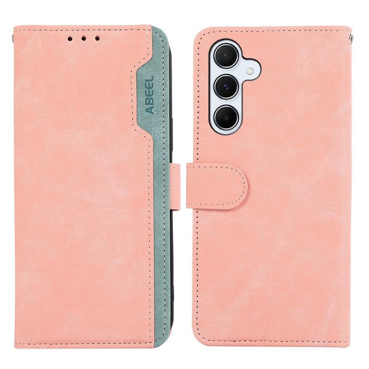 ABEEL Color Block Magnetic RFID Leather Phone Case, For Galaxy S27+ 5G, For Galaxy S26 FE 5G, For Samsung Galaxy S26+ 5G, For Samsung Galaxy S26 Edge 5G