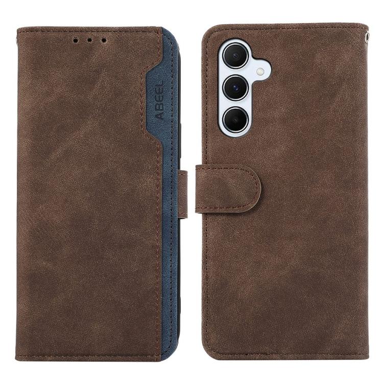 ABEEL Color Block Magnetic RFID Leather Phone Case, For Galaxy S27+ 5G, For Galaxy S26 FE 5G, For Samsung Galaxy S26+ 5G, For Samsung Galaxy S26 Edge 5G