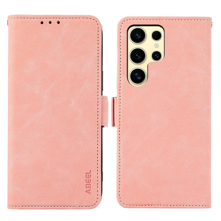 ABEEL Frosted Magnetic RFID Leather Phone Case, For Samsung Galaxy S25 Edge 5G, For Samsung Galaxy S25 Ultra 5G engabe3777 Samsung Accessories - APEXEL INDIA - Mobile Lens - Mobile Camera Lens - Cellphone Accessories - Phone Lens - Smartphone Lens