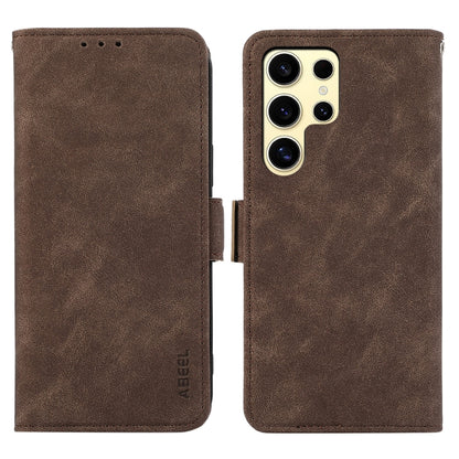 ABEEL Frosted Magnetic RFID Leather Phone Case, For Samsung Galaxy S25 Edge 5G, For Samsung Galaxy S25 Ultra 5G engabe3777 Samsung Accessories - APEXEL INDIA - Mobile Lens - Mobile Camera Lens - Cellphone Accessories - Phone Lens - Smartphone Lens