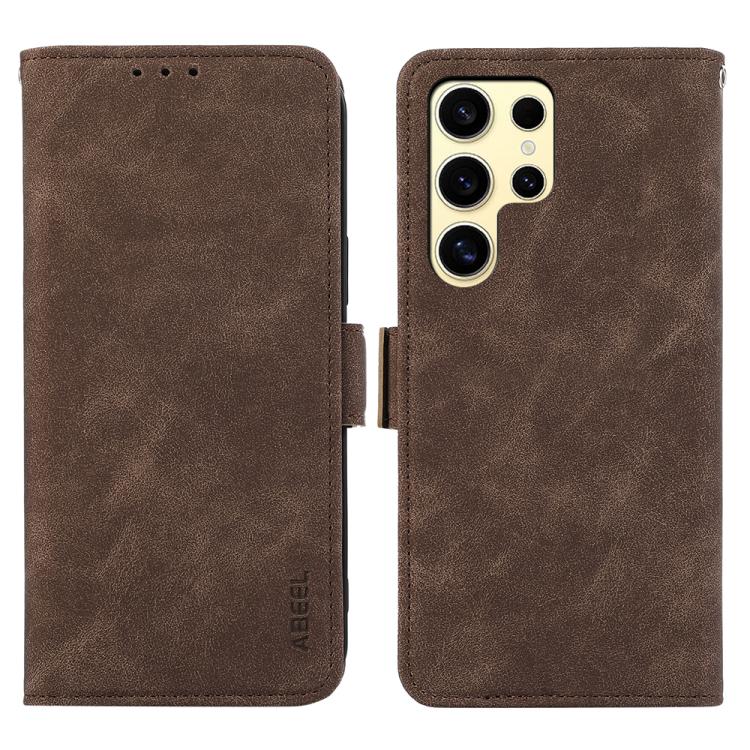 ABEEL Frosted Magnetic RFID Leather Phone Case, For Samsung Galaxy S26 Ultra 5G, For Samsung Galaxy S26 5G, For Samsung Galaxy S25 FE 5G, For Samsung Galaxy S25 Edge 5G
