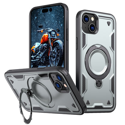 PC Hybrid TPU Armor MagSafe Ring Holder Phone Case, For iPhone 15, For iPhone 14 Plus, For iPhone 14 Apple Accessories engpc-4868 iPhone 15 - APEXEL INDIA - Mobile Lens - Mobile Camera Lens - Cellphone Accessories - Phone Lens - Smartphone Lens