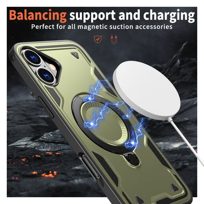 PC Hybrid TPU Armor MagSafe Ring Holder Phone Case, For iPhone 16 Apple Accessories engpc-4871 iPhone 16 - APEXEL INDIA - Mobile Lens - Mobile Camera Lens - Cellphone Accessories - Phone Lens - Smartphone Lens