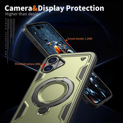 PC Hybrid TPU Armor MagSafe Ring Holder Phone Case, For iPhone 16 Apple Accessories engpc-4871 iPhone 16 - APEXEL INDIA - Mobile Lens - Mobile Camera Lens - Cellphone Accessories - Phone Lens - Smartphone Lens