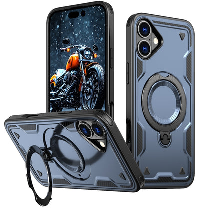 PC Hybrid TPU Armor MagSafe Ring Holder Phone Case, For iPhone 16 Apple Accessories engpc-4871 iPhone 16 - APEXEL INDIA - Mobile Lens - Mobile Camera Lens - Cellphone Accessories - Phone Lens - Smartphone Lens