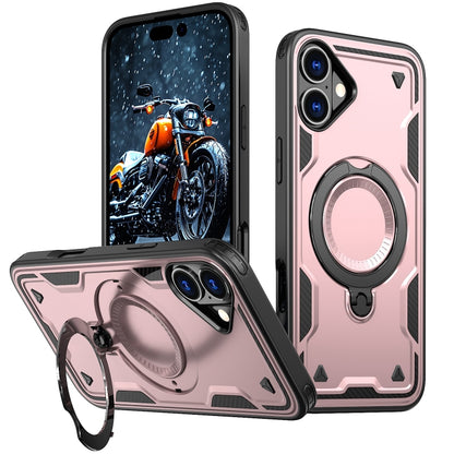 PC Hybrid TPU Armor MagSafe Ring Holder Phone Case, For iPhone 16 Apple Accessories engpc-4871 iPhone 16 - APEXEL INDIA - Mobile Lens - Mobile Camera Lens - Cellphone Accessories - Phone Lens - Smartphone Lens
