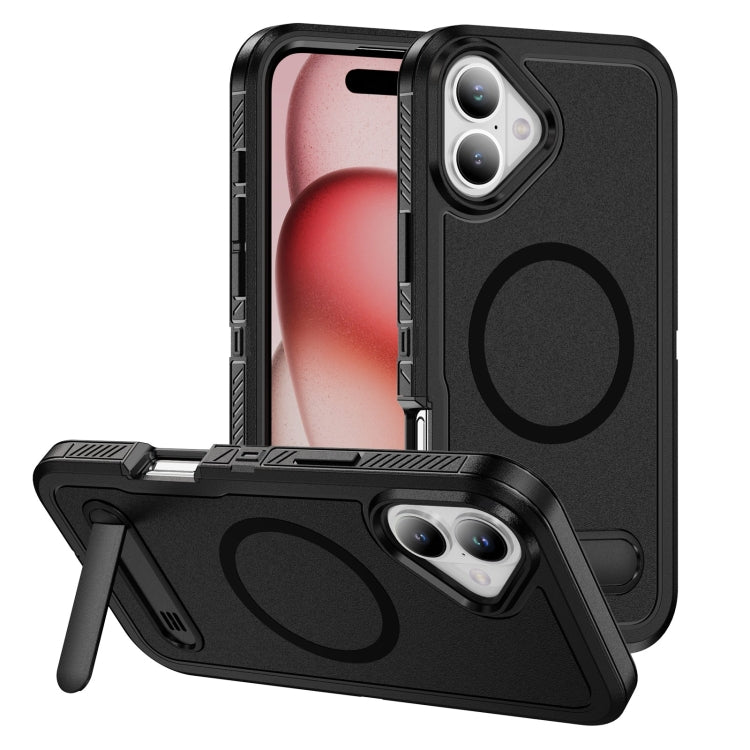 Guard MagSafe Holder Matte PC Hybrid TPU Phone Case, For iPhone 16 Pro Max, For iPhone 16 Pro, For iPhone 16 Plus, For iPhone 16 Apple Accessories enggua4868 iPhone 16 Pro Max - APEXEL INDIA - Mobile Lens - Mobile Camera Lens - Cellphone Accessories - Phone Lens - Smartphone Lens