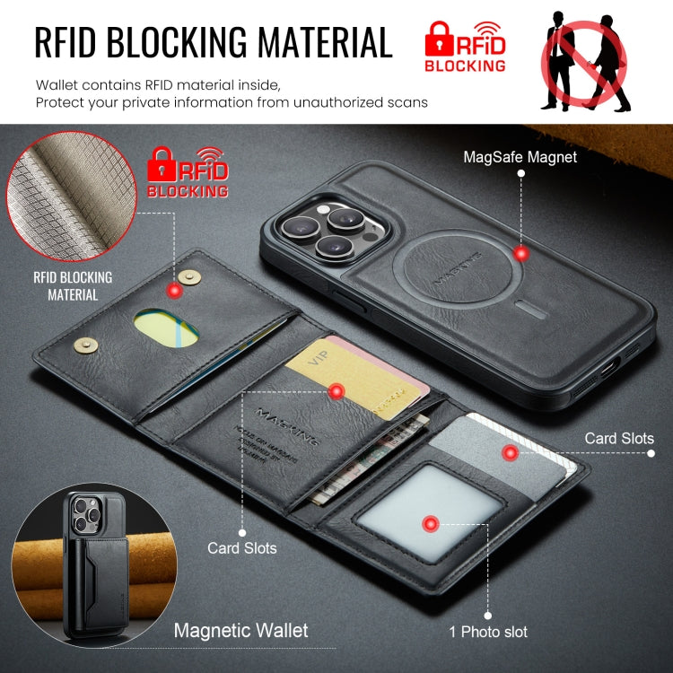 DG.MING MAGKING-K2 Series MagSafe RFID Card Bag Detachable Phone Case, For iPhone 14 Pro, For iPhone 14 Pro Max, For iPhone 13 Pro Max, For iPhone 13 Pro Apple Accessories engdg-4907 iPhone 14 Pro - DG.MING - Mobile Lens - Mobile Camera Lens - Cellphone Accessories - Phone Lens - Smartphone Lens
