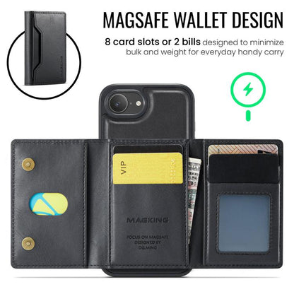 DG.MING MAGKING-K2 Series MagSafe RFID Card Bag Detachable Phone Case, For iPhone 16e, For iPhone 16 Pro Max, For iPhone 16 Pro, For iPhone 16 Plus Apple Accessories engdg-4905 iPhone 16e - DG.MING - Mobile Lens - Mobile Camera Lens - Cellphone Accessories - Phone Lens - Smartphone Lens