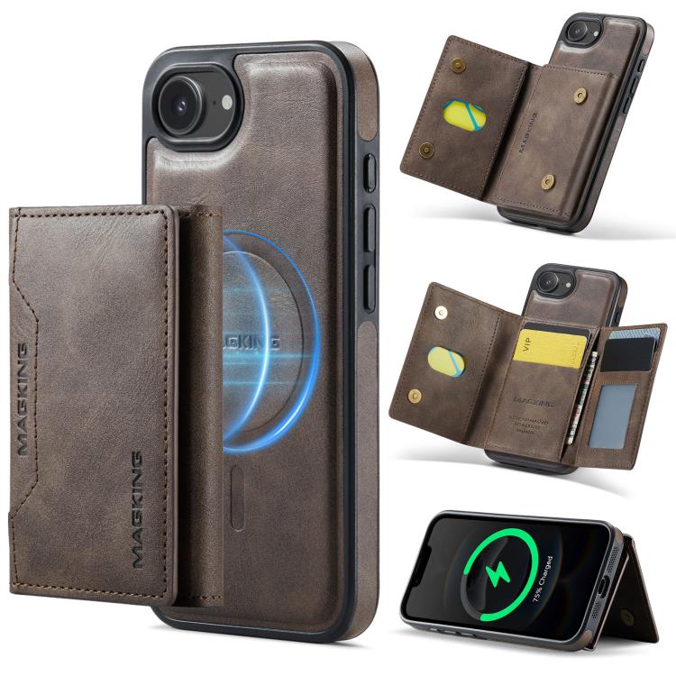 DG.MING MAGKING-K2 Series MagSafe RFID Card Bag Detachable Phone Case, For iPhone 16e, For iPhone 16 Pro Max, For iPhone 16 Pro, For iPhone 16 Plus Apple Accessories engdg-4905 iPhone 16e - DG.MING - Mobile Lens - Mobile Camera Lens - Cellphone Accessories - Phone Lens - Smartphone Lens