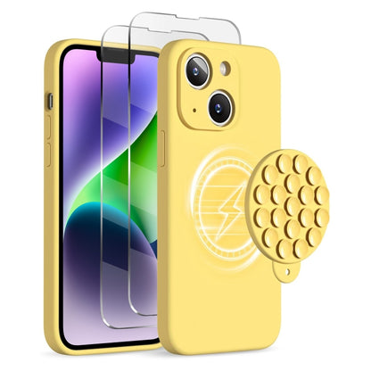 Silicone Suction Cup MagSafe Phone Case with Screen Film, For iPhone 15 Plus, For iPhone 15, For iPhone 14 Plus Apple Accessories engsil4914 iPhone 15 Plus - APEXEL INDIA - Mobile Lens - Mobile Camera Lens - Cellphone Accessories - Phone Lens - Smartphone Lens