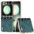 ABEEL Electroplated Frame Genuine Leather Crocodile Pattern Phone Case, For Samsung Galaxy Z Flip6 / Flip7 FE Samsung Accessories - APEXEL INDIA - Mobile Lens - Mobile Camera Lens - Cellphone Accessories - Phone Lens - Smartphone Lens