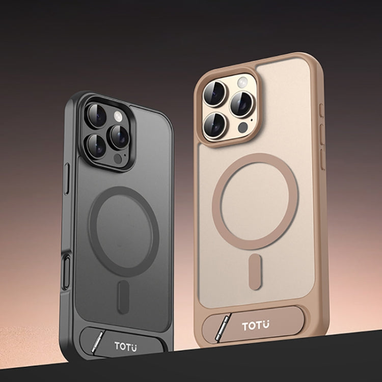 TOTU PC-25 Skin Feel MagSafe Magnetic Stand Phone Case, For iPhone 16 Pro Max, For iPhone 16 Pro, For iPhone 15 Pro Max, For iPhone 15 Pro Apple Accessories engtot4935 iPhone 16 Pro Max - TOTUDESIGN - Mobile Lens - Mobile Camera Lens - Cellphone Accessories - Phone Lens - Smartphone Lens
