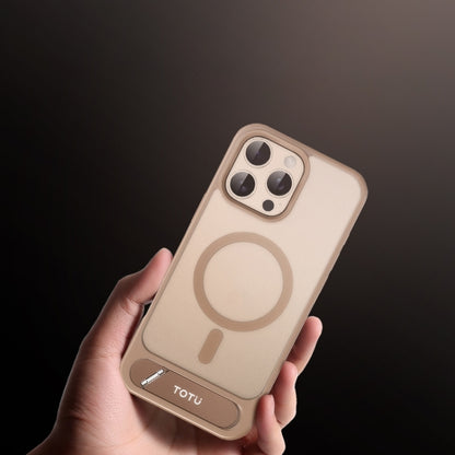 TOTU PC-25 Skin Feel MagSafe Magnetic Stand Phone Case, For iPhone 16 Pro Max, For iPhone 16 Pro, For iPhone 15 Pro Max, For iPhone 15 Pro Apple Accessories engtot4935 iPhone 16 Pro Max - TOTUDESIGN - Mobile Lens - Mobile Camera Lens - Cellphone Accessories - Phone Lens - Smartphone Lens
