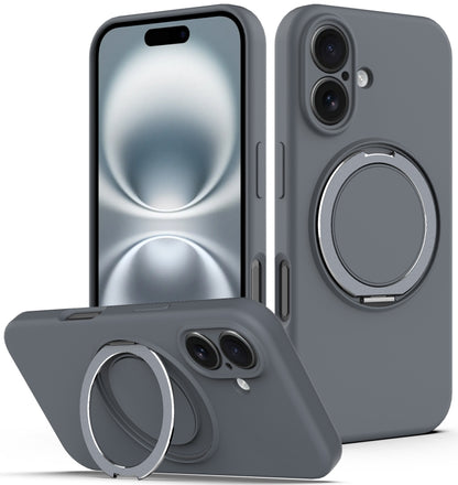 Liquid Silicone MagSafe Phone Case with Rotating Holder, For iPhone 16e, For iPhone 16 Pro Max, For iPhone 16 Pro, For iPhone 16 Plus Apple Accessories engliq4938 iPhone 16e - APEXEL INDIA - Mobile Lens - Mobile Camera Lens - Cellphone Accessories - Phone Lens - Smartphone Lens