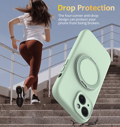 Liquid Silicone MagSafe Phone Case with Rotating Holder, For iPhone 15, For iPhone 14 Plus, For iPhone 14, For iPhone 14 Pro Apple Accessories engliq4940 iPhone 15 - APEXEL INDIA - Mobile Lens - Mobile Camera Lens - Cellphone Accessories - Phone Lens - Smartphone Lens