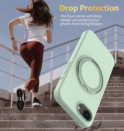 Liquid Silicone MagSafe Phone Case with Rotating Holder, For iPhone 16e, For iPhone 16 Pro Max, For iPhone 16 Pro, For iPhone 16 Plus Apple Accessories engliq4938 iPhone 16e - APEXEL INDIA - Mobile Lens - Mobile Camera Lens - Cellphone Accessories - Phone Lens - Smartphone Lens