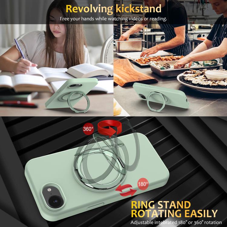 Liquid Silicone MagSafe Phone Case with Rotating Holder, For iPhone 16e, For iPhone 16 Pro Max, For iPhone 16 Pro, For iPhone 16 Plus Apple Accessories engliq4938 iPhone 16e - APEXEL INDIA - Mobile Lens - Mobile Camera Lens - Cellphone Accessories - Phone Lens - Smartphone Lens