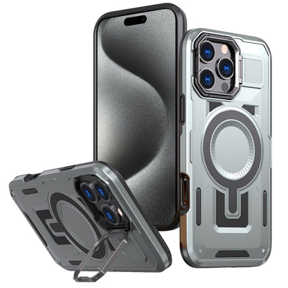 Shield Hollow Frame Holder MagSafe Phone Case, For iPhone 16, For iPhone 15 Pro Max, For iPhone 15 Pro Apple Accessories engshi4943 iPhone 16 - APEXEL INDIA - Mobile Lens - Mobile Camera Lens - Cellphone Accessories - Phone Lens - Smartphone Lens