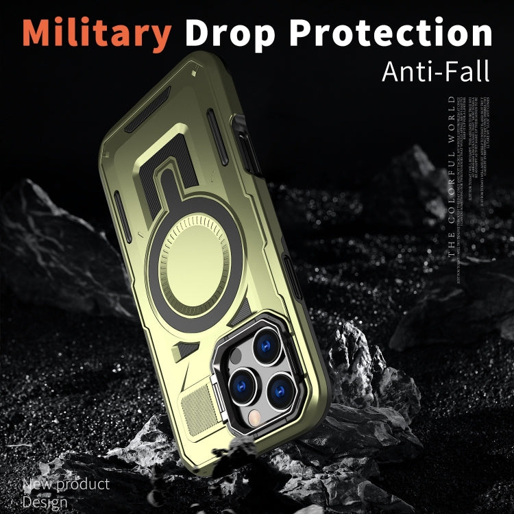 Shield Hollow Frame Holder MagSafe Phone Case, For iPhone 13 Pro, For iPhone 13, For iPhone 12 / 12 Pro Apple Accessories engshi4951 More iPhone Cases - APEXEL INDIA - Mobile Lens - Mobile Camera Lens - Cellphone Accessories - Phone Lens - Smartphone Lens