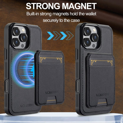LC.IMEEKE L3 Series Detachable RFID Card Bag Magsafe Phone Case, For iPhone 16 Pro Max, For iPhone 16 Pro, For iPhone 16 Plus, For iPhone 16 Apple Accessories englc-4959 iPhone 16 Pro Max - LC.IMEEKE - Mobile Lens - Mobile Camera Lens - Cellphone Accessories - Phone Lens - Smartphone Lens