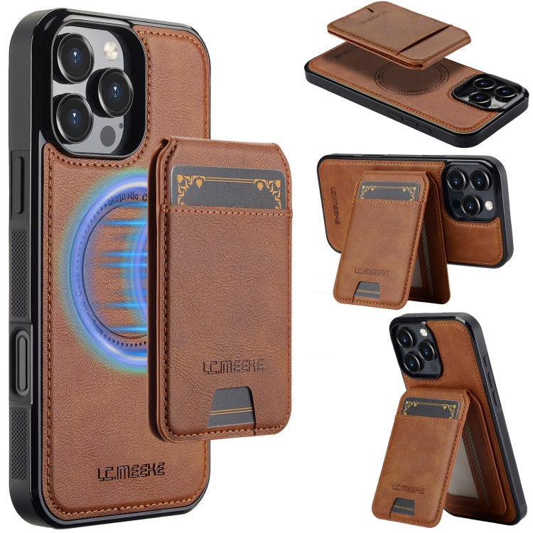 LC.IMEEKE L3 Series Detachable RFID Card Bag Magsafe Phone Case, For iPhone 16 Pro Max, For iPhone 16 Pro, For iPhone 16 Plus, For iPhone 16 Apple Accessories englc-4959 iPhone 16 Pro Max - LC.IMEEKE - Mobile Lens - Mobile Camera Lens - Cellphone Accessories - Phone Lens - Smartphone Lens