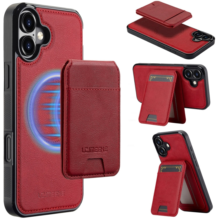 LC.IMEEKE L3 Series Detachable RFID Card Bag Magsafe Phone Case, For iPhone 16 Pro Max, For iPhone 16 Pro, For iPhone 16 Plus, For iPhone 16 Apple Accessories englc-4959 iPhone 16 Pro Max - LC.IMEEKE - Mobile Lens - Mobile Camera Lens - Cellphone Accessories - Phone Lens - Smartphone Lens
