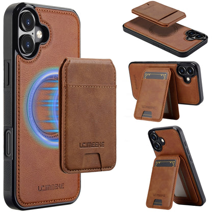 LC.IMEEKE L3 Series Detachable RFID Card Bag Magsafe Phone Case, For iPhone 16 Pro Max, For iPhone 16 Pro, For iPhone 16 Plus, For iPhone 16 Apple Accessories englc-4959 iPhone 16 Pro Max - LC.IMEEKE - Mobile Lens - Mobile Camera Lens - Cellphone Accessories - Phone Lens - Smartphone Lens