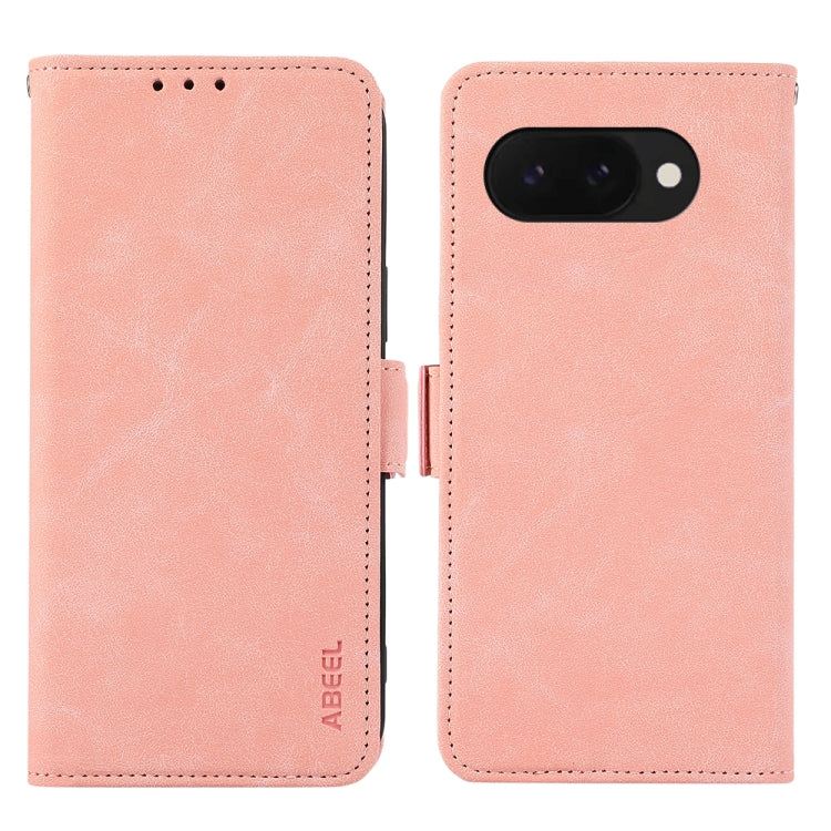 ABEEL Frosted Magnetic RFID Leather Phone Case, For Google Pixel 9a engabe3782 Mobile Accessories - APEXEL INDIA - Mobile Lens - Mobile Camera Lens - Cellphone Accessories - Phone Lens - Smartphone Lens