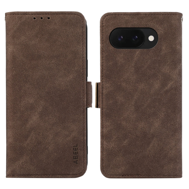 ABEEL Frosted Magnetic RFID Leather Phone Case, For Google Pixel 9a engabe3782 Mobile Accessories - APEXEL INDIA - Mobile Lens - Mobile Camera Lens - Cellphone Accessories - Phone Lens - Smartphone Lens