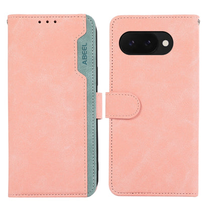 ABEEL Color Block Magnetic RFID Leather Phone Case, For Google Pixel 9a engabe3793 Mobile Accessories - APEXEL INDIA - Mobile Lens - Mobile Camera Lens - Cellphone Accessories - Phone Lens - Smartphone Lens
