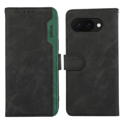 ABEEL Color Block Magnetic RFID Leather Phone Case, For Google Pixel 9a engabe3793 Mobile Accessories - APEXEL INDIA - Mobile Lens - Mobile Camera Lens - Cellphone Accessories - Phone Lens - Smartphone Lens