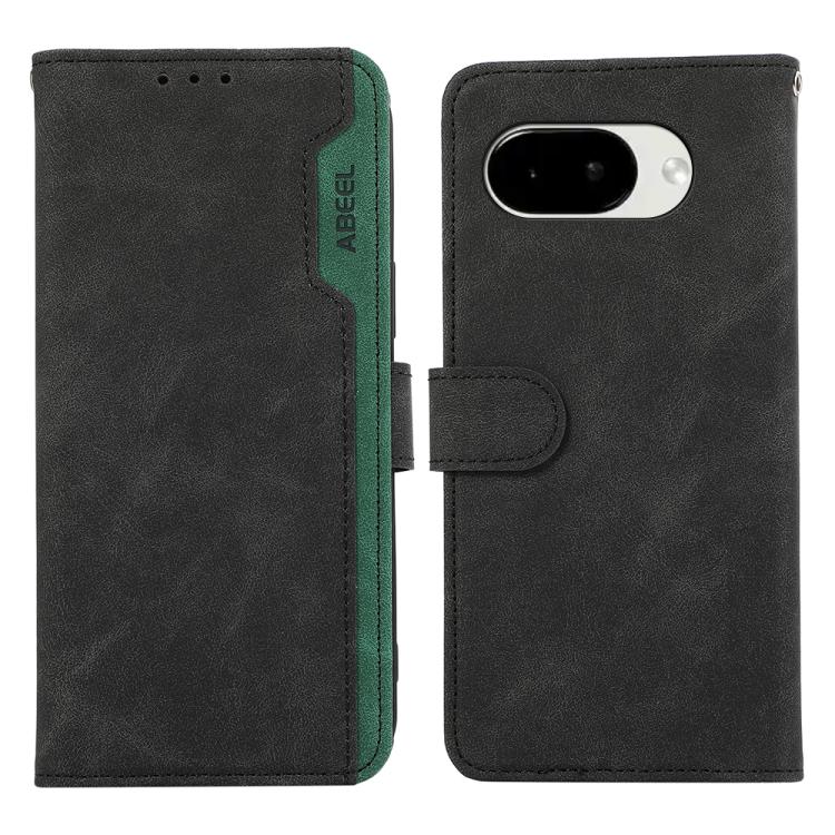 ABEEL Color Block Magnetic RFID Leather Phone Case, For Google Pixel 10a, For Google Pixel 9a Mobile Accessories - APEXEL INDIA - Mobile Lens - Mobile Camera Lens - Cellphone Accessories - Phone Lens - Smartphone Lens