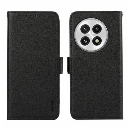 ABEEL Side-Magnetic Litchi Pattern Leather RFID Phone Case, For OnePlus Ace 5 Pro / Ace 5, For OnePlus 13 engabe3795 Mobile Accessories - APEXEL INDIA - Mobile Lens - Mobile Camera Lens - Cellphone Accessories - Phone Lens - Smartphone Lens
