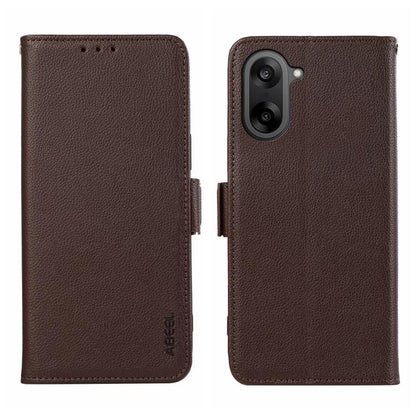 ABEEL Side-Magnetic Litchi Pattern Leather RFID Phone Case OnePlus &amp; OPPO Accessories - APEXEL INDIA - Mobile Lens - Mobile Camera Lens - Cellphone Accessories - Phone Lens - Smartphone Lens