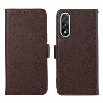 ABEEL Side-Magnetic Litchi Pattern Leather RFID Phone Case OnePlus &amp; OPPO Accessories - APEXEL INDIA - Mobile Lens - Mobile Camera Lens - Cellphone Accessories - Phone Lens - Smartphone Lens