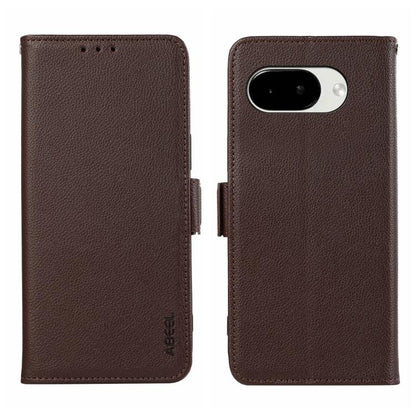ABEEL Side-Magnetic Litchi Pattern Leather RFID Phone Case, For Google Pixel 11 Pro XL, For Google Pixel 11 / 11 Pro, For Google Pixel 10a, For Google Pixel 9a