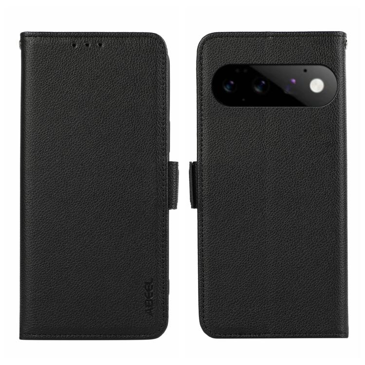 ABEEL Side-Magnetic Litchi Pattern Leather RFID Phone Case, For Google Pixel 11 Pro XL, For Google Pixel 11 / 11 Pro, For Google Pixel 10a, For Google Pixel 9a