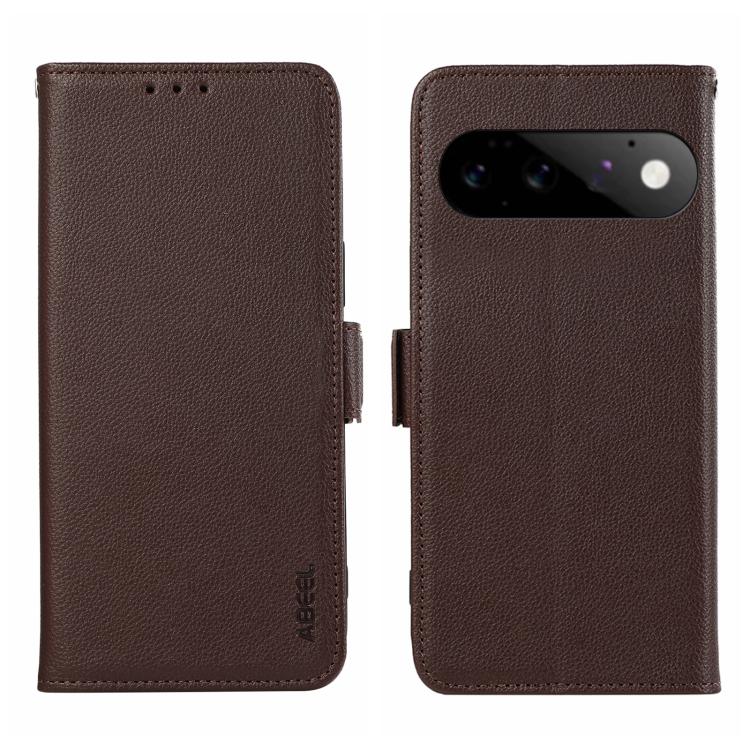 ABEEL Side-Magnetic Litchi Pattern Leather RFID Phone Case, For Google Pixel 11 Pro XL, For Google Pixel 11 / 11 Pro, For Google Pixel 10a, For Google Pixel 9a