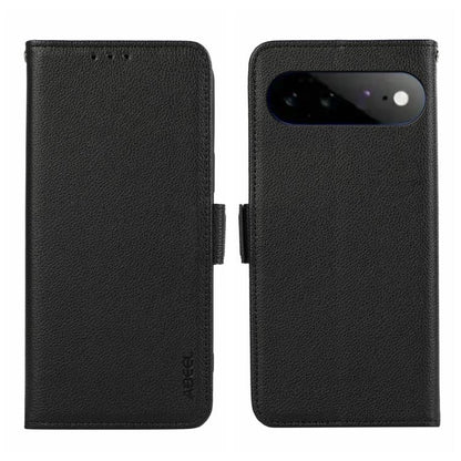 ABEEL Side-Magnetic Litchi Pattern Leather RFID Phone Case, For Google Pixel 11 Pro XL, For Google Pixel 11 / 11 Pro, For Google Pixel 10a, For Google Pixel 9a