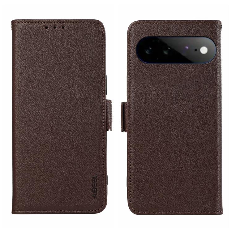 ABEEL Side-Magnetic Litchi Pattern Leather RFID Phone Case, For Google Pixel 11 Pro XL, For Google Pixel 11 / 11 Pro, For Google Pixel 10a, For Google Pixel 9a